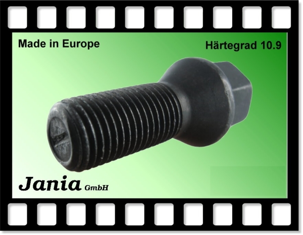 6031 - Kegelschraube M14x1,5x28 SW17 schwarz