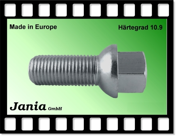 7014 - Kugelschraube M14x1,5x40 R14 SW17 verzinkt
