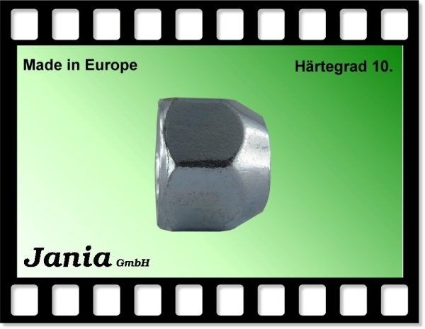 8000 - Kegelmutter M12x1,5x15 SW19 verzinkt offen