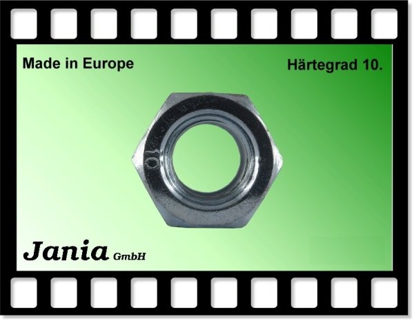 8000 - Kegelmutter M12x1,5x15 SW19 verzinkt offen