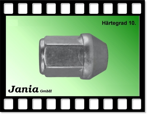 8008 - Kegelmutter M12x1,25x34 SW19 verzinkt