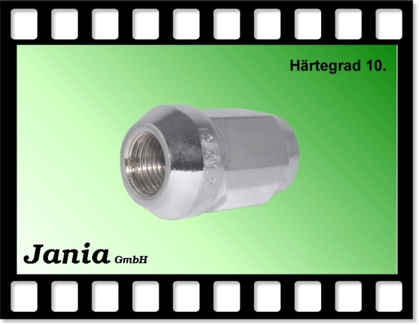 8018 - Kegelmutter M12x1,25x34 SW19 verchromt