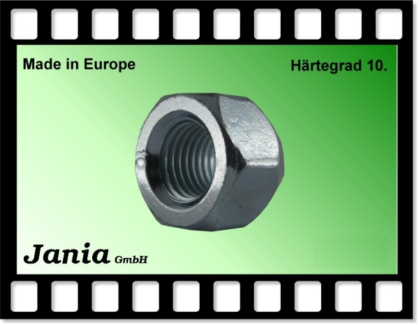 8000 - Kegelmutter M12x1,5x15 SW19 verzinkt offen