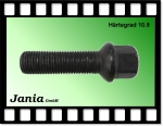 7031 - Kugelschraube M14x1,5x45 R14 SW17 verzinkt schwarz
